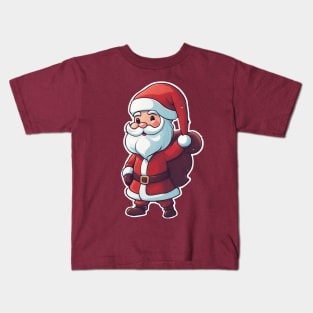 Christmas 2024 Santa Claus Design Kids T-Shirt